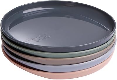 Vital Baby Nourish Plates 5 Pack EarthSmart Biodegradable 6m+ Microwave Safe