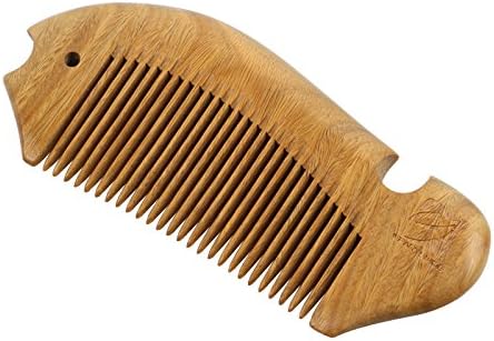 Green Sandalwood Natural Aroma Hair Comb Handmade Comb Portable Comb