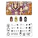CICI&SISI 2018 Halloween Theme Nail Art Stamping Plates Kit Holiday Stamp Plate Manicure Template 4 Pieces