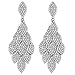 mecresh Leaf Laminated Wedding Dangle Earrings for Women or Bridesmaids Bling Earring, Earrings for Girl or Bride