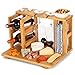 Bamboo Wine and Cheese Display Board with Wine Caddy, Holds 2 Wine Bottles and Glasses - Wooden Charcuterie Serving Platter Set - Portable Appetizer Boards for Picnics, Outdoors, Parties