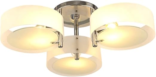 Nobljx Acrylic Modern Chandelier Ceiling Light With 3 Lamp E27