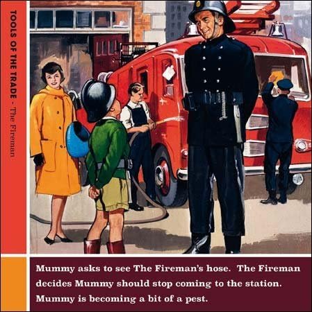 Humorous Greeting Card (CM8521) Blank / Birthday - The Fireman - Tools of The Trade