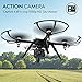 Brushless Drone with Camera for Adults - Force 1 Drone F100 Ghost Drone Compatible GoPro Camera Drones with HD 1080p Drone Camera and Extra Long Range Drone Battery