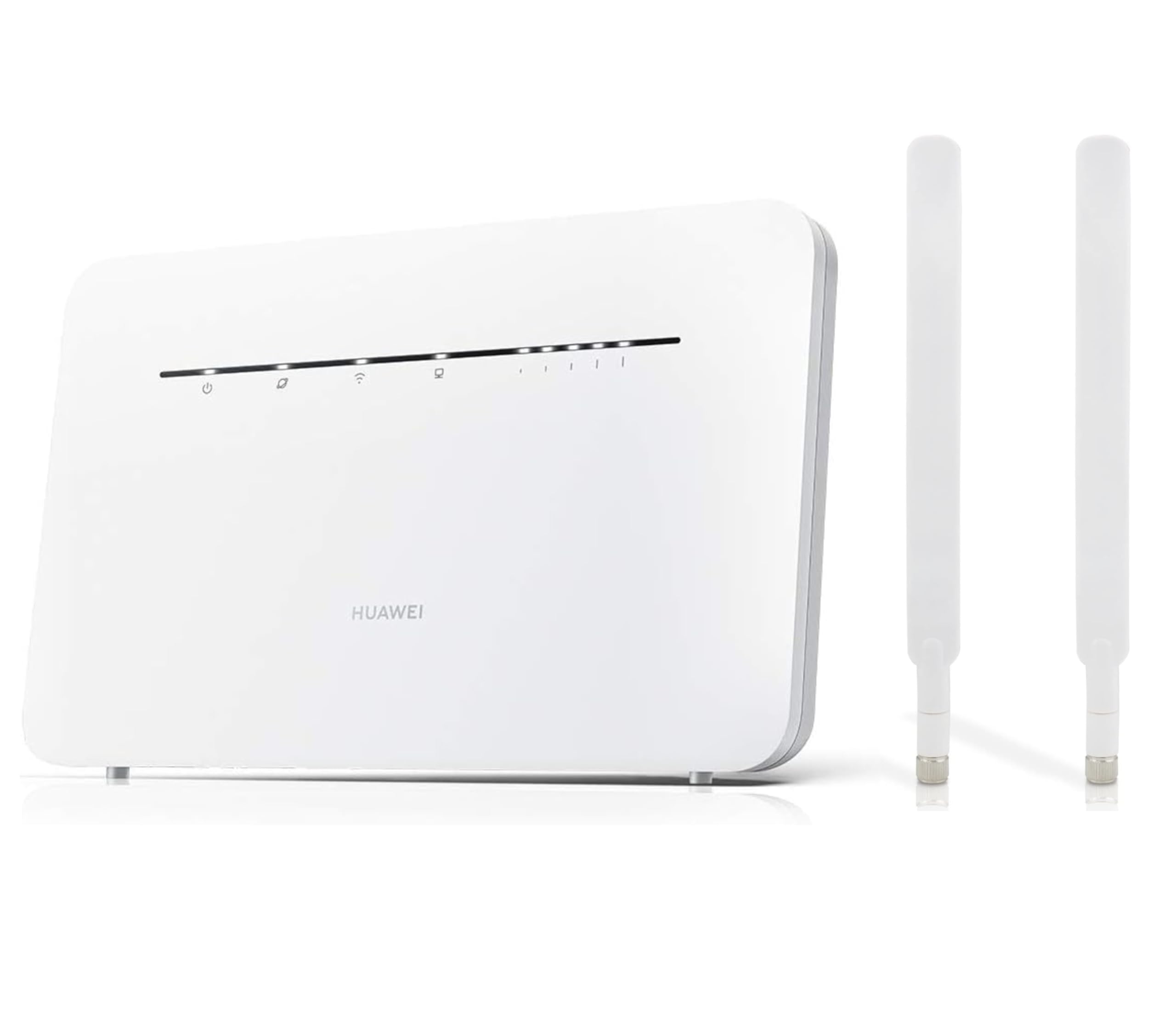 Unlocked HUAWEI B535-232 CAT7 USB 300mbps 4G Home/Office Router with 2 x External Antennas. Will work with any Sim Card Worldwide (Renewed) (White)