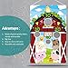 Farm Animals Toss Game with 3 Nylon Bean Bags, Indoor and Outdoor Farm Animals Party Game for Kids and Adults, Farmer Theme Birthday Party Decorations and Supplies