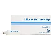 Ultra-Purewhip 8g Whipped Cream Chargers | Stainless Steel | Pack of 10 | Universal Fit