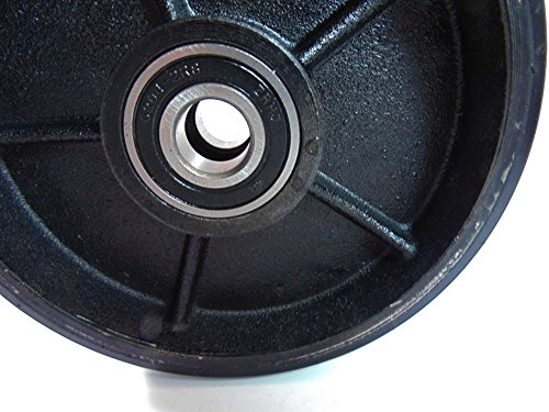 Pallet Jack Steer PU Wheel- 7" Diameter x 2" Wide 20 mm ID - Thumbnail 2