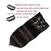 Friskylov Human Hair Extensions 22Inch Clip in Straight Human Hair Extensions Double Weft Black Clip in Human Hair Thick Hair Extensions 100g(3.52oz) 7Pieces With 16Clips (22Inch, #1B Natural Black)