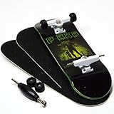 P-Rep Zombie 30mm Graphic Complete Wooden Fingerboard w CNC Lathed Bearing Wheels
