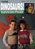 Dinosaurs One Knit Vest Pattern With 5 Motifs (Leisure Arts, Leaflet 601) by