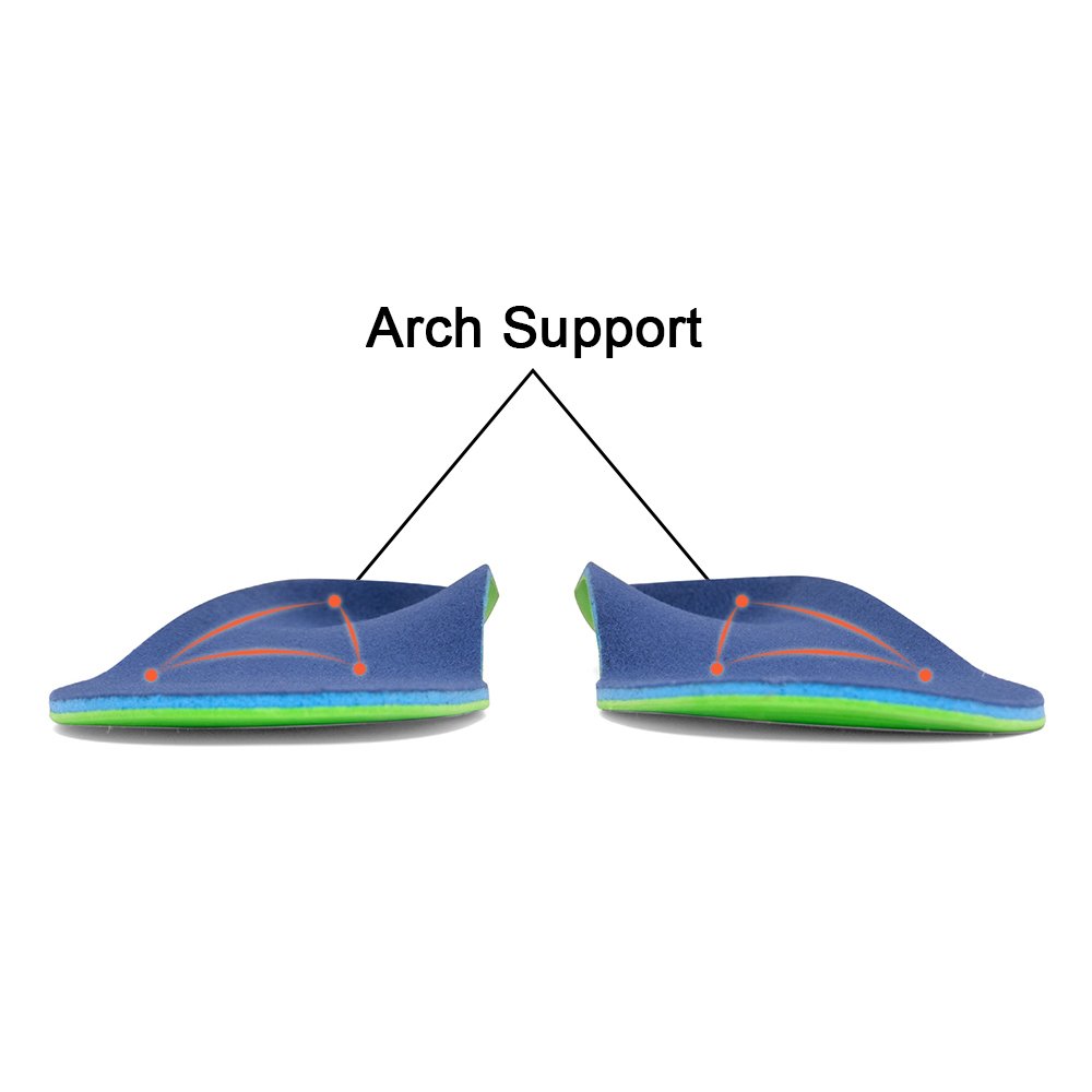 Dr. Foot\'s Orthotics Insoles for Flat Feet - Help against Plantar Fasciitis, Heel Pain and Pronation. Diabetic Anti-Sweat Foam high Arch Support Feet Inserts for Men and Women (M - W9-10.5 | M7.5-9)