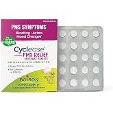 Boiron Cyclease PMS Relief Tablets for Symptoms from PMS of Bloating, Aches, Mood Swings, and Irritability - 60 Count