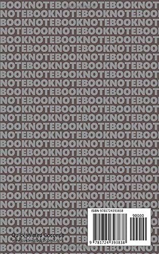 Notebook: (Grey Grey Edition) Fun notebook 96 ruled/lined pages (5x8 inches / 12.7x20.3cm / Junior Legal Pad / Nearly A5) - Image 3