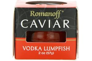 Romanoff Caviar Vodka Red Lumpfish Caviar, 2-Ounce Jars (Pack of 4) by Romanoff