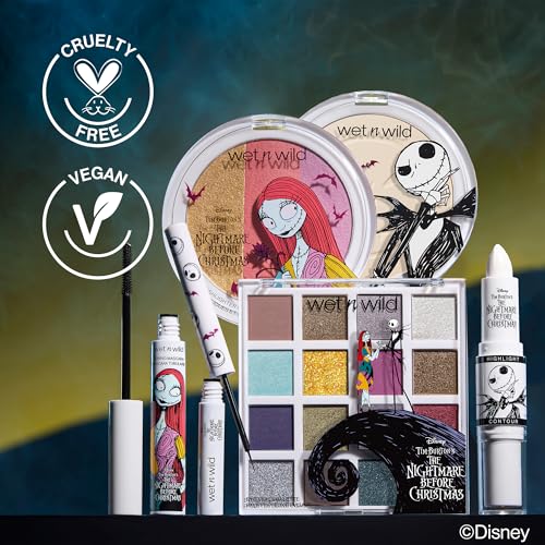 wet n wild Nightmare Before Christmas Liquid Eyeliner, Buildable Semi-Sheer Glitter Formula, Rich Pigmentation, Easy Precision Flexible Brush, Cruelty-Free - Zero to Hero