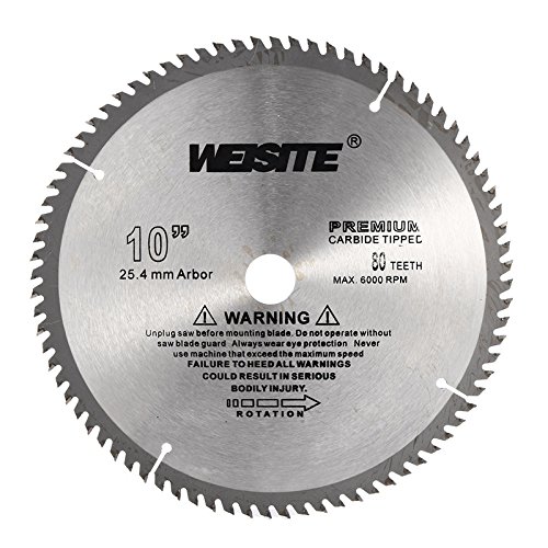Hitommy 10 Inch 80T Circular Saw Blade 250mm Carbide Alloy Accurate Wood Cutting Disc