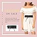 SESY Women's Faux Leather Waist Belt Obi Boho Band Wrap Around Bow Tie for Dresses