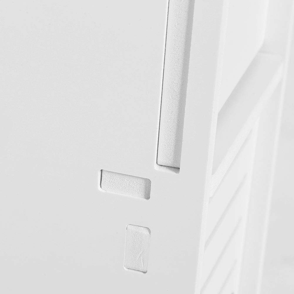 Cerlingwee Bathroom Toilet Furniture, Bathroom Storage Shelf Has the Large Capacity Multifunction Smooth and Round Design for Toilet