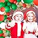 Merry Christmas Balloon Arch Garland Kit - 115 Pieces Green Red White Gold Confetti Balloons with Santa Claus Mylar Balloon for Christmas Party Decorations New Year Baby Shower Birthday Party Supplies