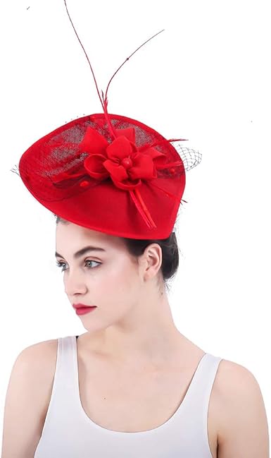 red pillbox hat