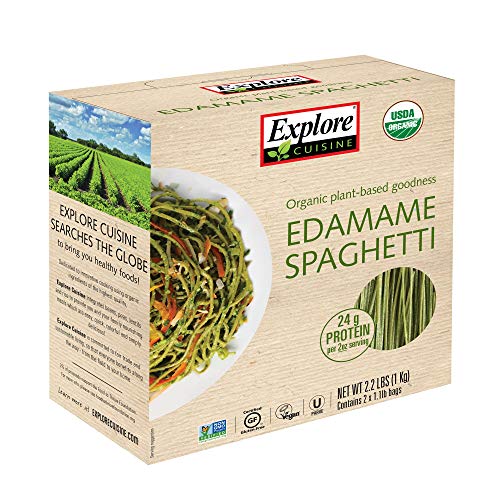 Explore Cuisine Organic Edamame Pasta (2/1.1 LB) Wt 2.2 LB), 2.2