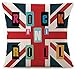 Cotton Linen Various Creative British Union Jack Design And Funny Quote Rock Roll Throw Pillow Covers Cushion Cover Decorative Sofa Bedroom Living Room Square 18 Inches Christmas Gift