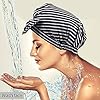 Waterproof-Shower-Cap-for-Women-Reusable-Shower-Hair-Hat-with-Elastic-Band-for-Ladies-Girls-Kids-as-Bathing-Accessories-for-Bath-Spa-Hair-Salon-Hair-Protection-Keep-Long-Hair-Dry-zebra Waterproof Shower Cap for Women, Reusable Shower Hair Hat with Elastic Band for Ladies Girls Kids as Bathing Accessories…