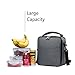 E-manis Insulated Lunch Bag Lunch Box Cooler Bag with Shoulder Strap for Men Women Kids (gray)