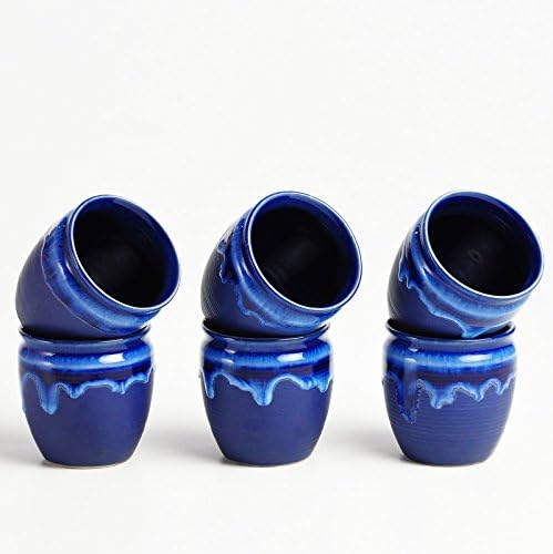 Cultural Concepts Blue Studio Kullads- Set Of 6