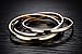 Cos2be Stainless Steel Tri-Color Interlocking Bangle Bracelets (Tri-color )