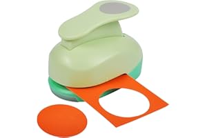 UCEC Circle Punch, 1.25 Inch Circle Hole Punch, Paper Punch Circles Craft Punch Handmade Paper Punch for Crafting Scrapbookin
