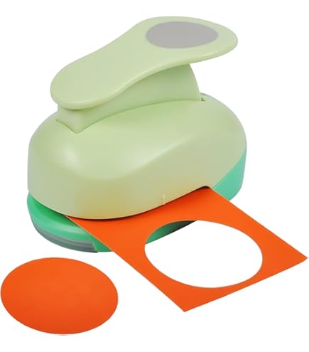 Bira 3 Inch Scalloped Circle Craft Punch – Lever Action Paper Punch For Scrapbooking, Cards, DIY