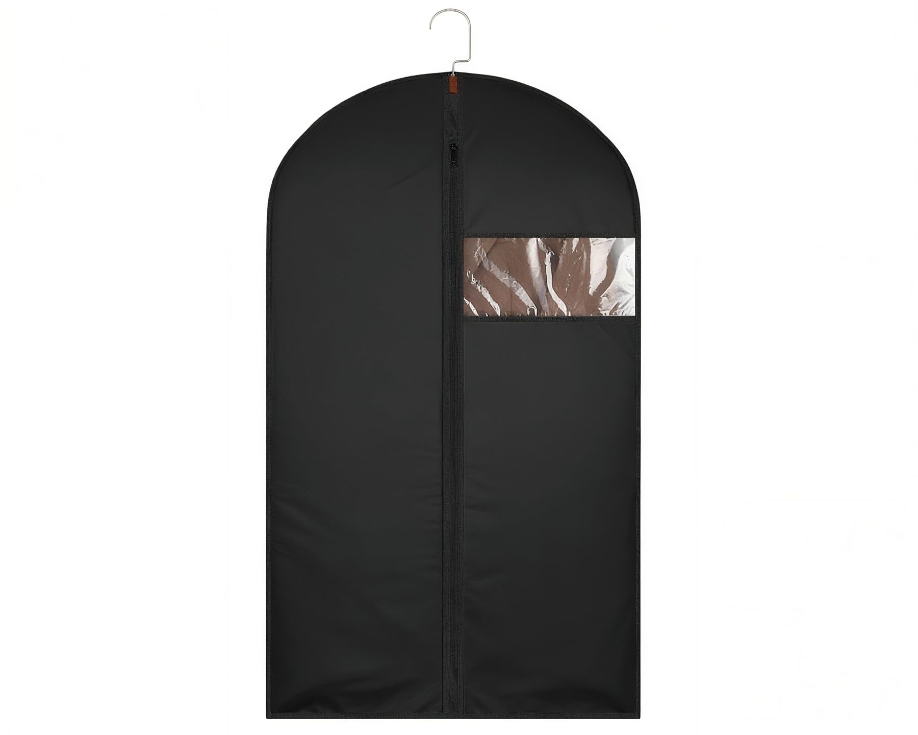 55-Inch Garment Bags Covers,Hanging Clothes Bag, Suit Cover Bags with Clear Window for Hanging Closet Clothes Storage and Travel (Gray-55Inch)