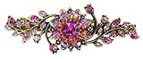 Crystal Barrette 5A86600-1rose pink