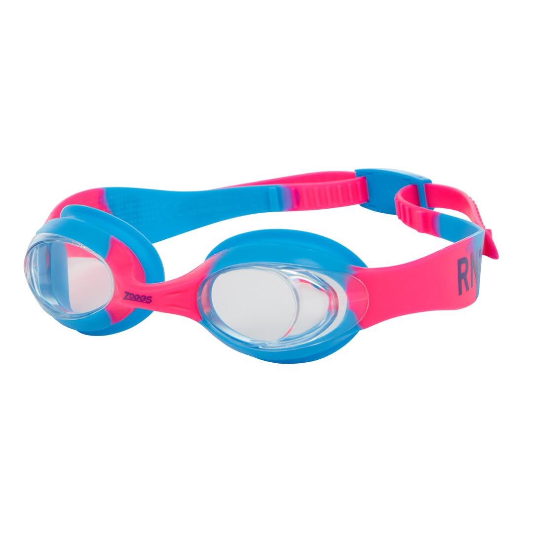 Zoggs RNLI x Little Cadet Kids Goggle, UV protection swim goggles, Quick Adjust Split Yoke Comfort Children’s Goggles Strap, Fog Free Clear Swim Goggle Lenses, Goggles kids 0-6 years