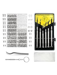 aluan Kit de reparación de anteojos anteojos de sol Kit de reparación con almohadillas para orejas de nariz tornillos destornillador pinzas para reloj espectáculo de reloj reparación