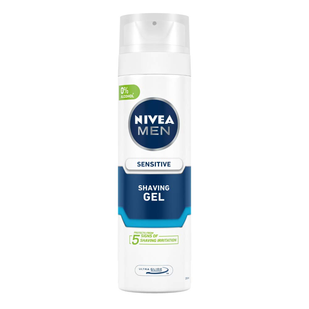 NIVEA MEN Sensitive Shaving Gel, 200ml, with ultra glide technology 0