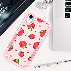 MZELQ Compatible with iPhone XR Case Strawberry