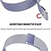 hooroor for Fitbit Versa Bands Women Men Small Large, Milanese Loop Stainless Steel Metal Sport Replacement Bracelet Strap with Magnet Lock Wristbands for Fitbit Versa Smart Watch (Lavender, Small)