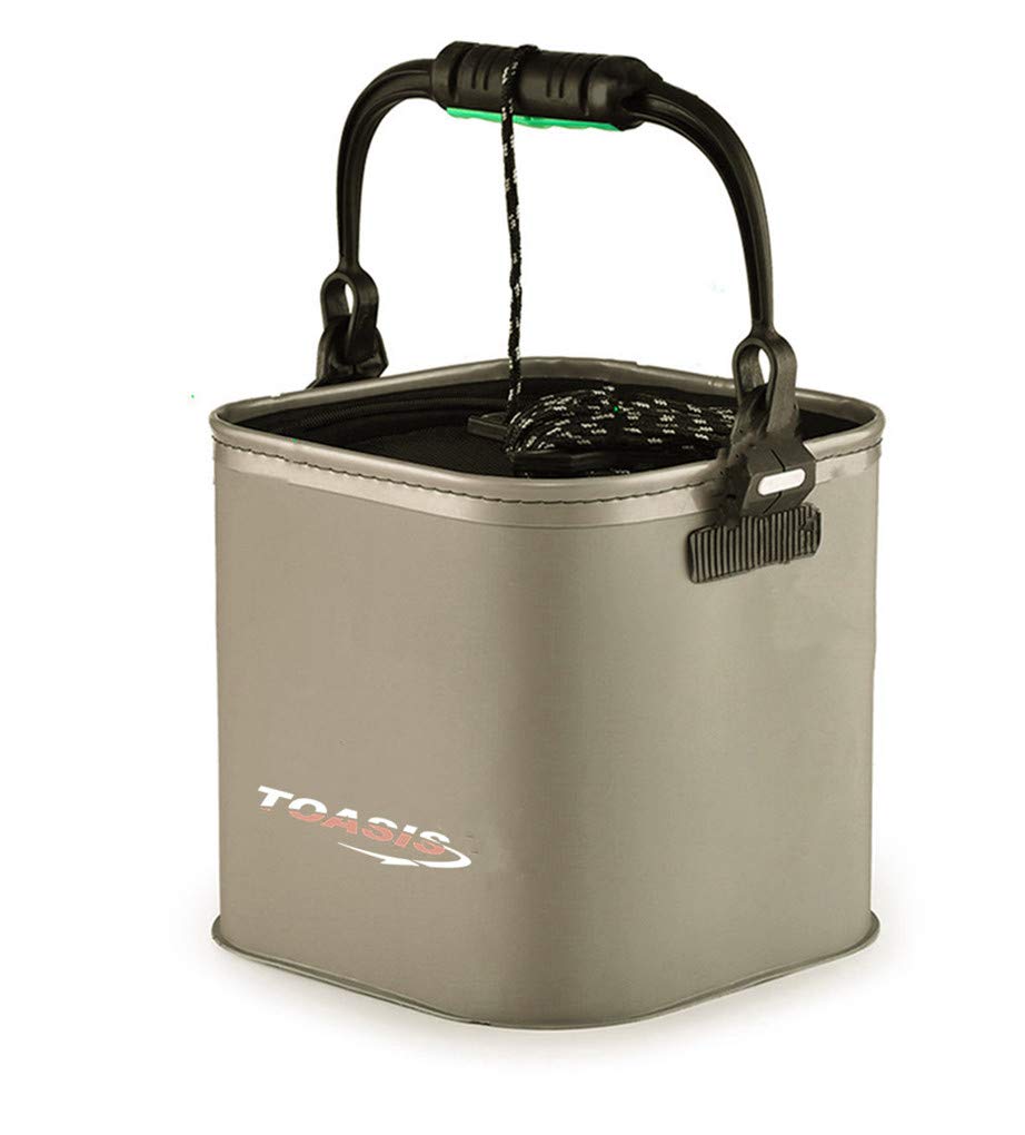 Toasis Live Fishing Bait Bucket (Olive)