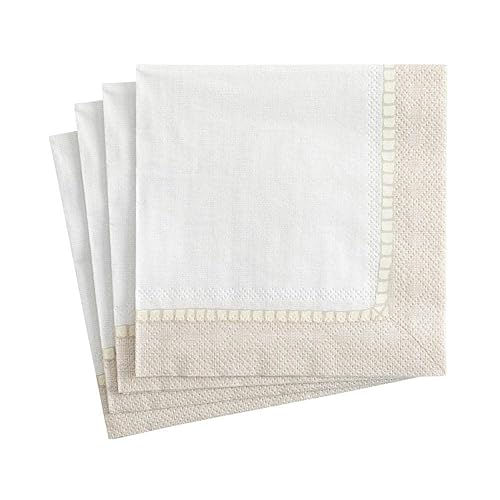 Entertaining with Caspari Linen Natural, Cocktail Napkin, Pack of 20 - Amazon deal for $5.20