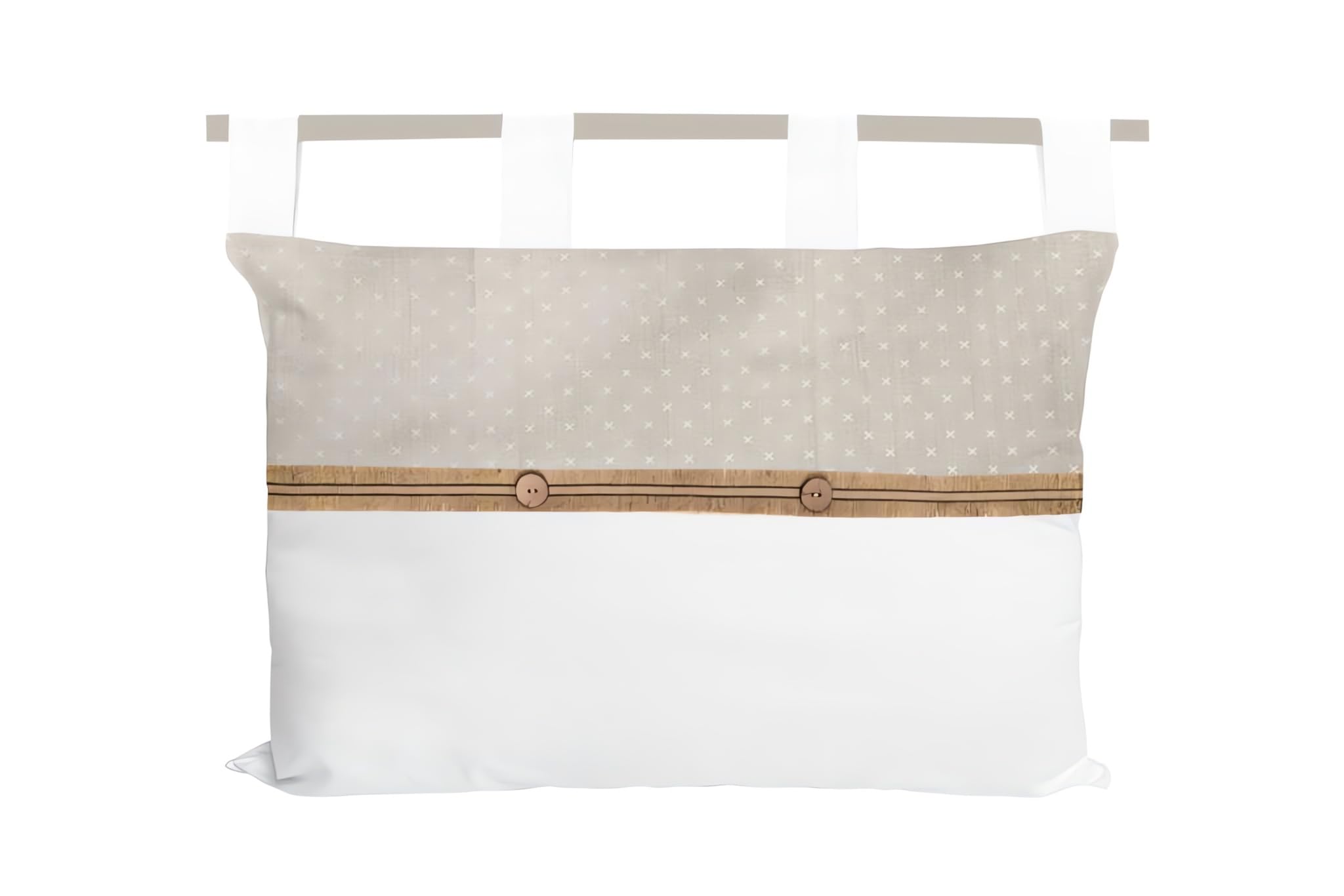 Soleil d'ocre Candice Headboard, Cotton, Ecru, 45 x 70 cm