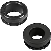 2Pcs 5339 Valve Cover Breather Grommet for All Valve Covers (0.75" &amp; 1" ID) | with 1-1/4 inch Filler-breather Holes, Oil &amp; Heat Resistant PVC Cover Grommet for SBC BBC SBF Engines Vent Systems