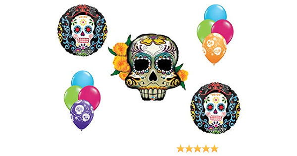 Skeleton Day Of The Dead Halloween Cinco De Mayo Mylar D U00eda De Muertos Party Foil Party Balloon Gold Skull Balloon 36 Party Decor Paper Party Supplies Dalasmaker Se