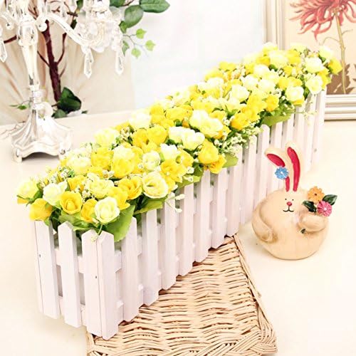 Wooden fence artificial flower Ensemble/ home decoration flower/ landing simulation flower-B