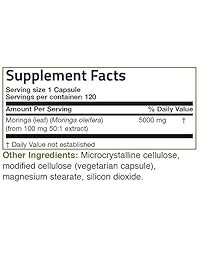Bronson Moringa - Antioxidante superalimentario de alta potencia, 5000 mg, 1