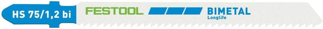 Festool 204270 Jigsaw Blade 5-Pieces, 1.2 mm Tooth Pitch, 75 mm Tooth Length, Multicolour, Size - Image 3
