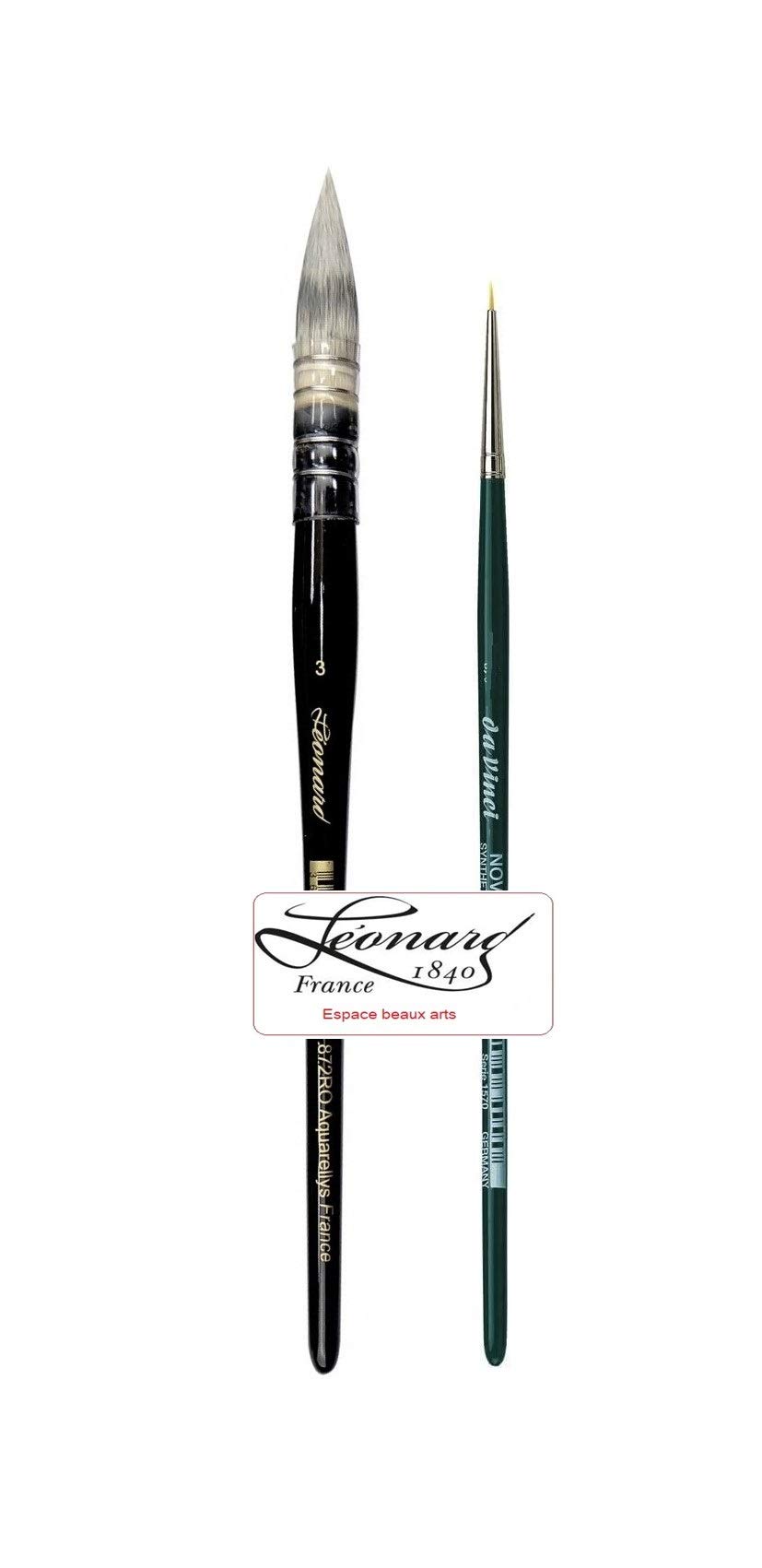 Leonard Lavis Aquarellys Series 872 RO Vegans No. 3 + 1 Piece Mini Da Vinci Nova-Synthetik 1570