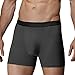 Separatec Men's Separate Pouch Fast Dry Striped Boxer Briefs Underwear 3 Pack(L,Blue/Black/Wine)